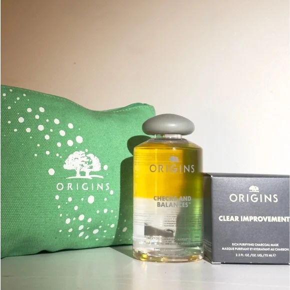 ORIGINS duo + travel cosmetic bag (unopened untouched) FULL SIZE - Picture 2 of 6